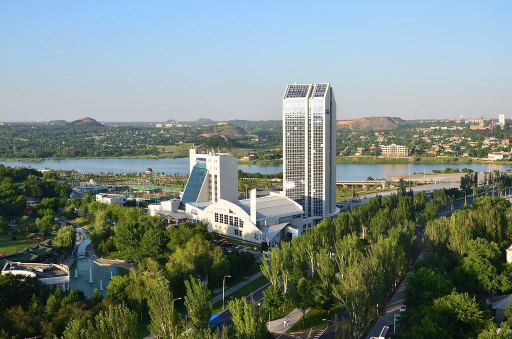 Victoria Hotel Center Donezk Exterior foto